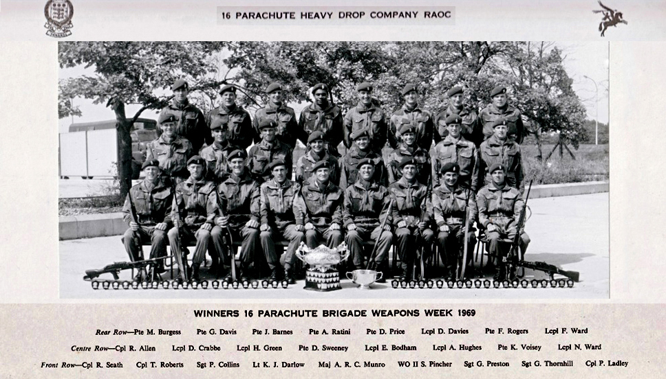 16 Parachute Heavy Drop Company Shooting Team 1969